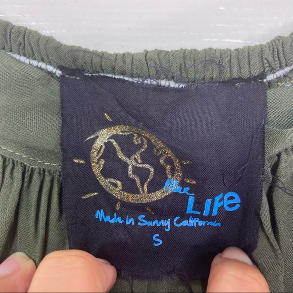 Planet Blue Blue Life Tie Waist Midi Skirt - Picture 5 of 6